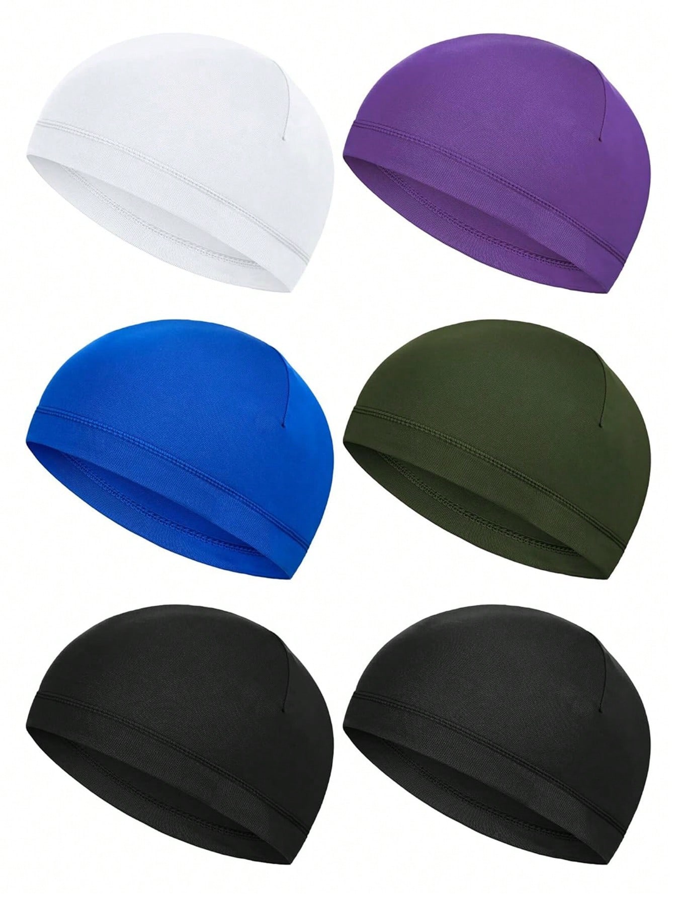 Skull Cap Helmet Liner - หมวกซับในหมวกกันน็อค 1 ชิ้น หมวกซับเหงื่อสำหรับวิ่ง ปั่นจักรยาน สำหรับผู้ชายและผู้หญิง