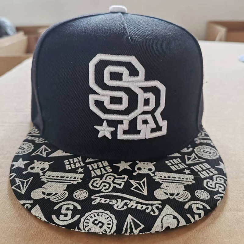 หมวกเบสบอลปักลายตัวอักษร SR แฟ - Snapback Hat Flat บทวิจารณ์และราคา