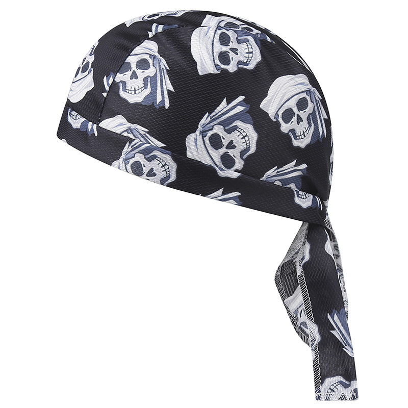 หมวกโจรสลัดแห้งเร็ว ปรับขนาดได - Skull Cap Helmet Liner บทวิจารณ์และราคา