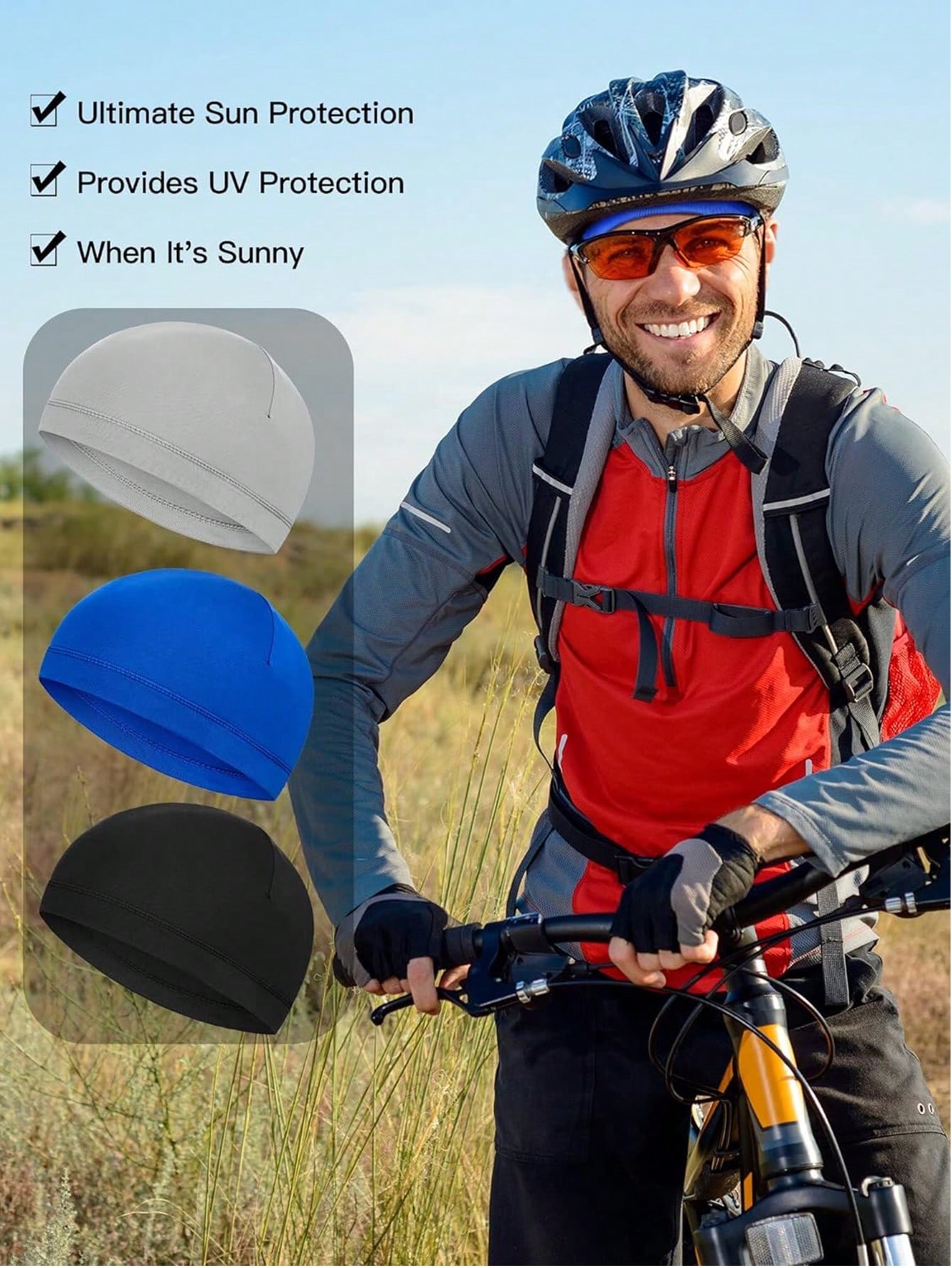 หมวกซับในหมวกกันน็อค 1 ชิ้น หม - Skull Cap Helmet Liner บทวิจารณ์และราคา