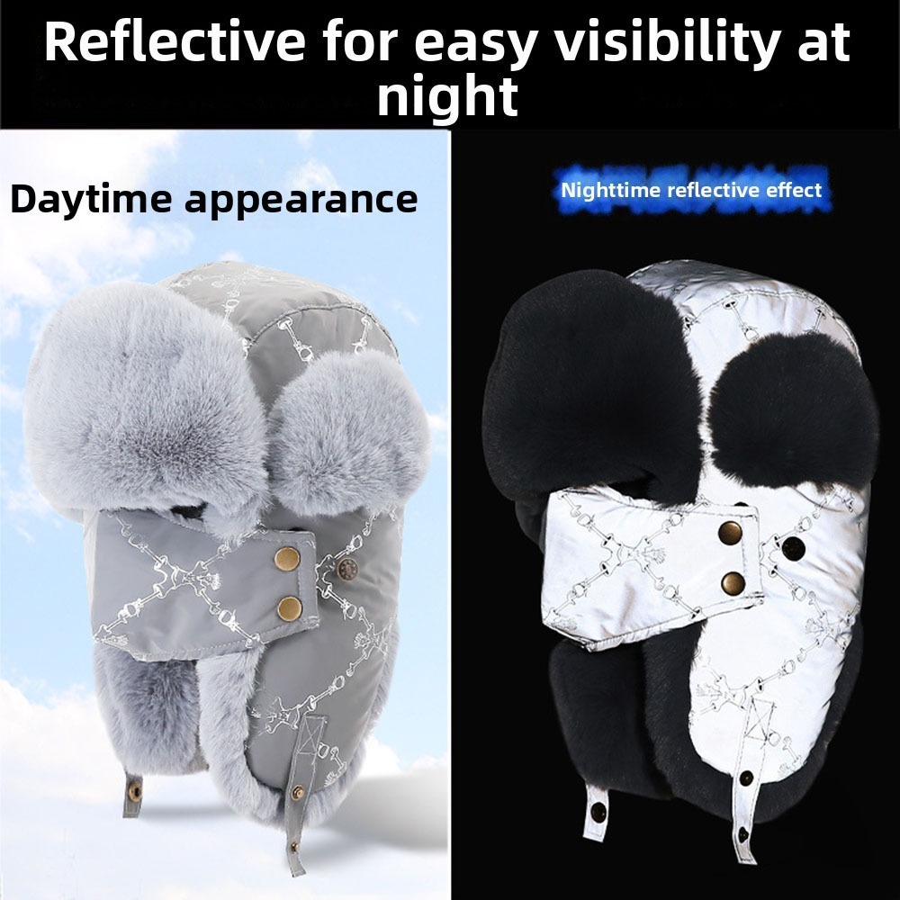 หมวกกันหนาวบุขนเฟอร์เทียมแบบให - Trapper Hat Ear Flap บทวิจารณ์และราคา