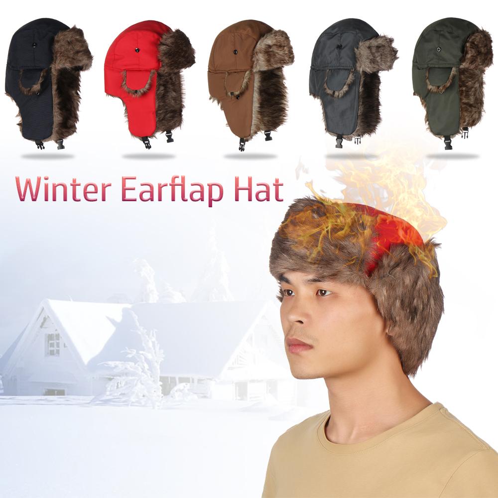 หมวกกันหนาวแบบมีที่ปิดหู หมวกส - Trapper Hat Ear Flap บทวิจารณ์และราคา